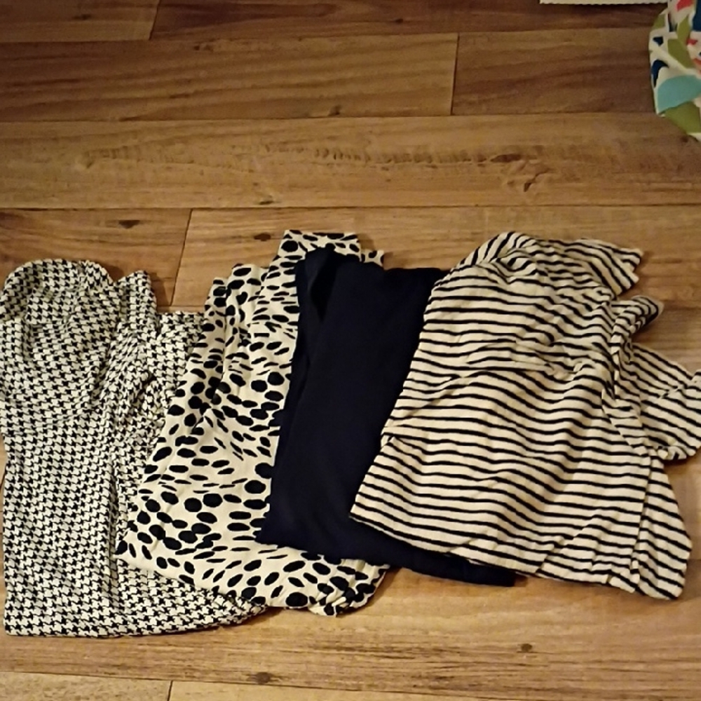 J Crew Tissue T Turtlenecks Lot Of 4